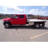 2014 Ram 5500, 4 WD, Crew Cab, 6.7 Cummins Dsl. Engine w/Eby 9' Alum. Flatbed w/Gooseneck w/2 Hitch,