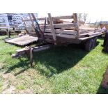 Homemade Deck Over Dump Trailer Made in 1971, LUMBER IS SEPARATE (5099) - NO PAPERWORK / BOS ONLY
