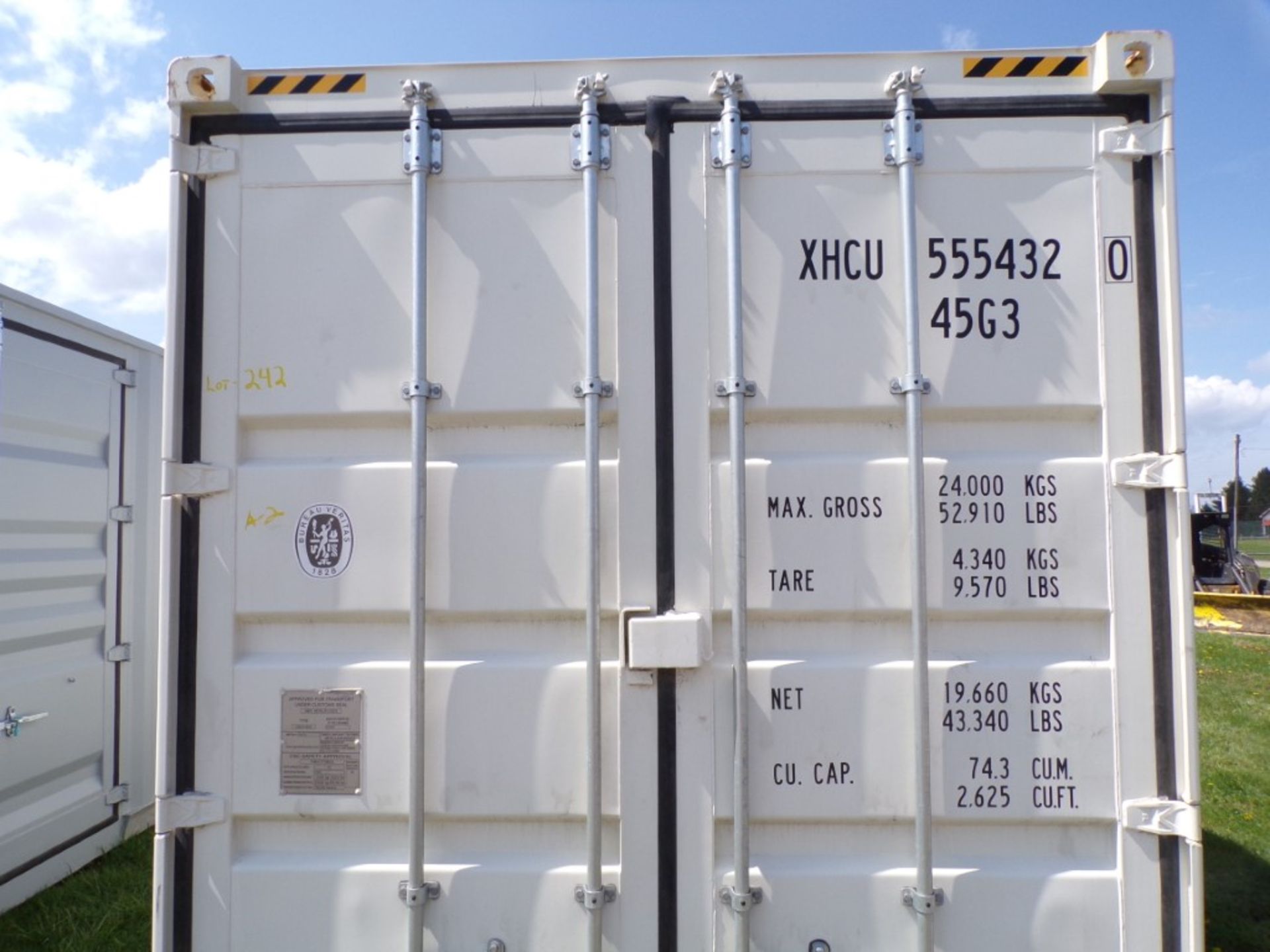 New, 40' Storage Container, 4-Dbl.Side Doors, 1-Dbl. Rear Door, Used 1 Trip, Container #: - Bild 2 aus 2