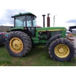 John Deere 4455 4WD Tractor with Power Shift Trans., (3) Rear Hydraulc Remotes, 650-58-38 Rear