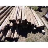 Group of Approx. 70 4'' x 7' Fence Posts, Used, Still Good (5573)