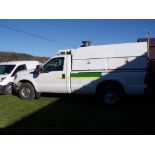 2015 Ford F-250, White, Reg. Cab, 8' Box, 2 WD, Reading Utility Cap, 112,447 Miles., Vin #