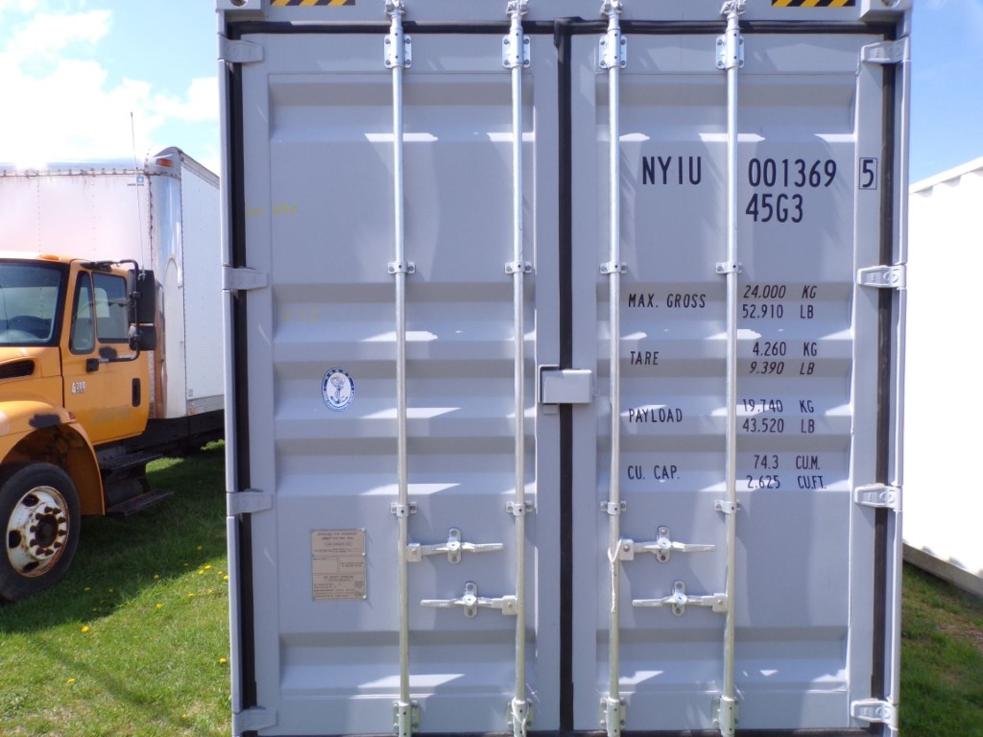 New, 40' Storage Container, 4-Dbl.Side Doors, 1-Dbl. Rear Door, Used 1 Trip, Container #: - Image 2 of 2