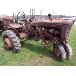Farmll BN Tractor, NFE, Rear Weights - Not Running, Needs Work (4303)
