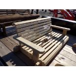 Unfinished Amish Made 4' RC Porch Swing (4598)