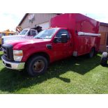 2010 Ford F-350 XL Regular Cab Utility Truck, Red, Reading Body, 78,858 Miles, Vin.#