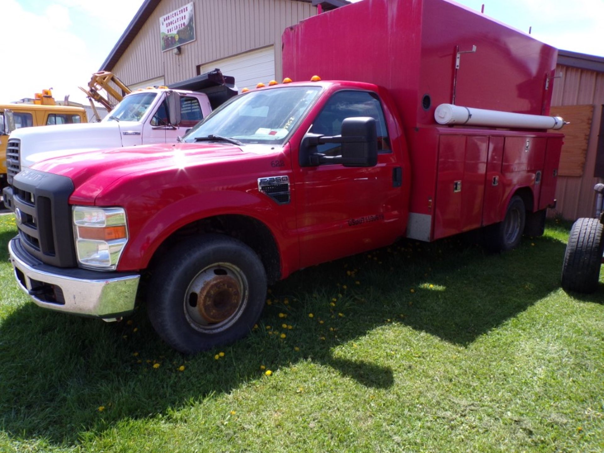 2010 Ford F-350 XL Regular Cab Utility Truck, Red, Reading Body, 78,858 Miles, Vin.#