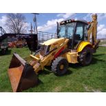 New Holland B-110B, 4 WD, Backhoe Loader, Ext. Hoe, Pilot Controls, 7305 Hours, w/24'' Backhoe s/n