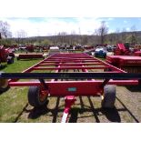 Almost New 26'-28' Steel Round Bale Wagon on Tandem Gear, Exc. Condition (4400)