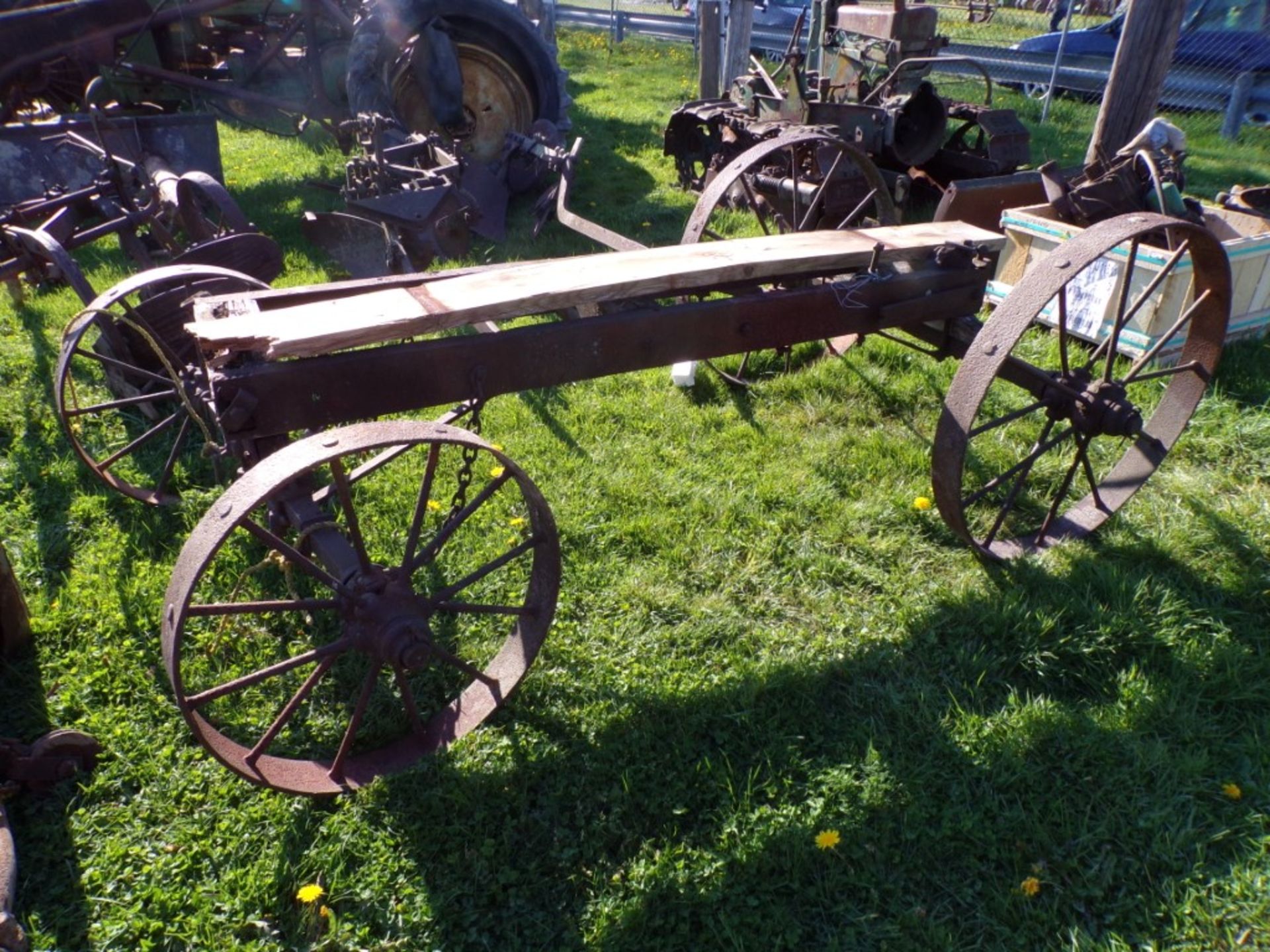 4 Wheel Wagon with Steel Wheels for Hit and Miss Engine (6608)