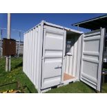 9' Storage Container/Office, 7'4'' Wide with Walk Thru Door and Window on One Side, Cont.# LYP9-