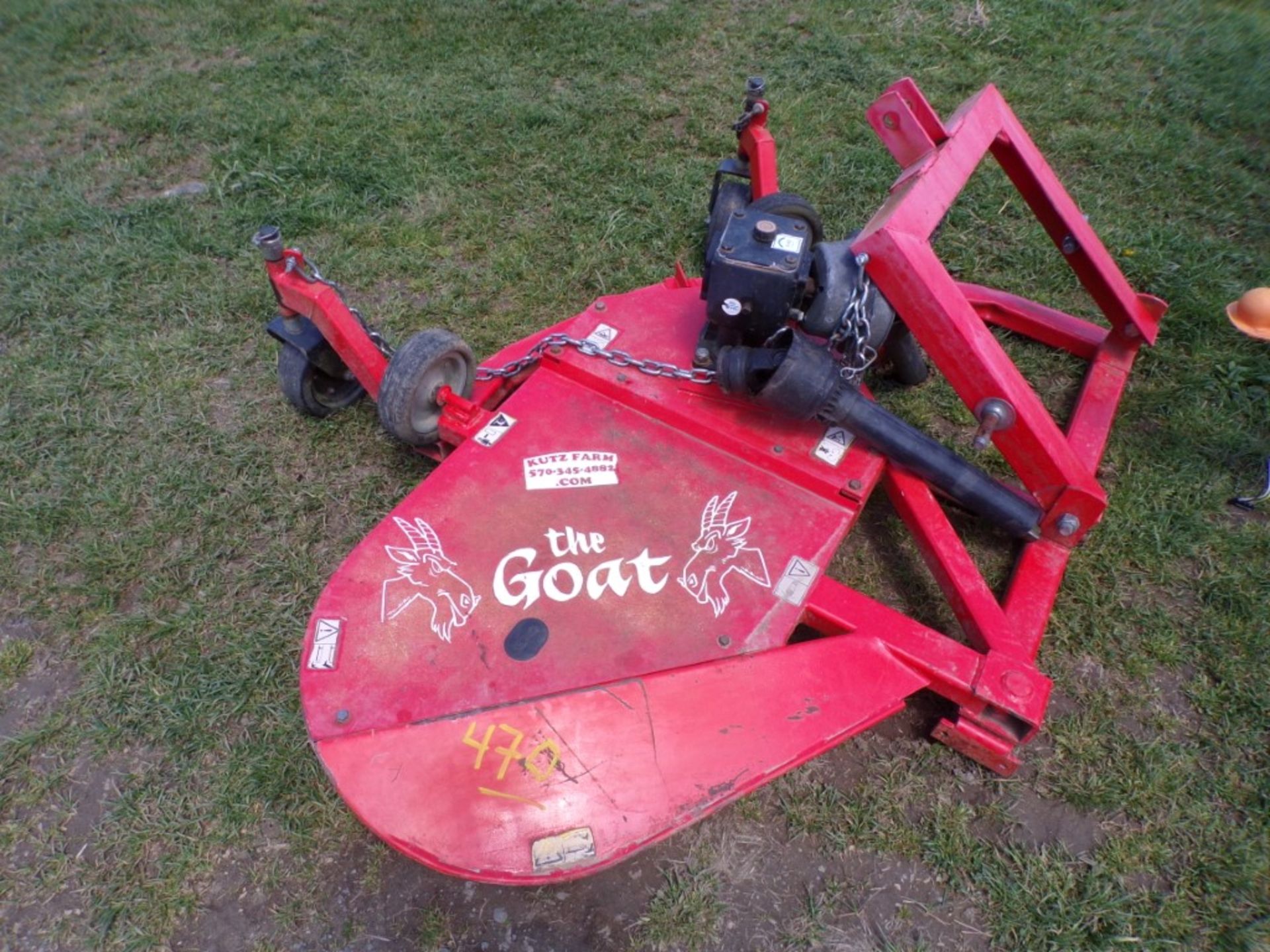 The Goat 3pth Offset Mower, Red (470 / No Stk #)