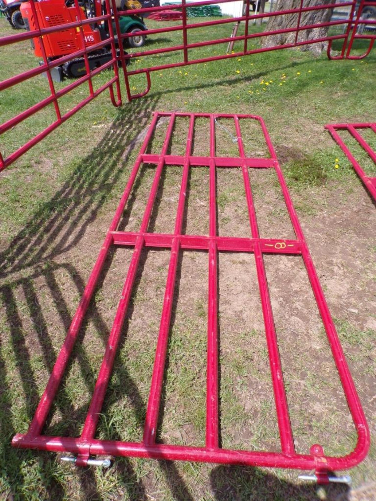 New 12' Red Livestock Gate (5397)