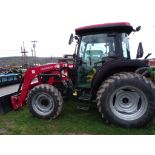 Mahindra 6075-PST 4 WD Tractor with 6075 CL Loader, Shuttle Trans., Skid Steer Bucket Coupler,