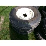 (2) 11L-15 Floatation Tires on 6 Lug Wheels (2x Bid Price ) (5776)