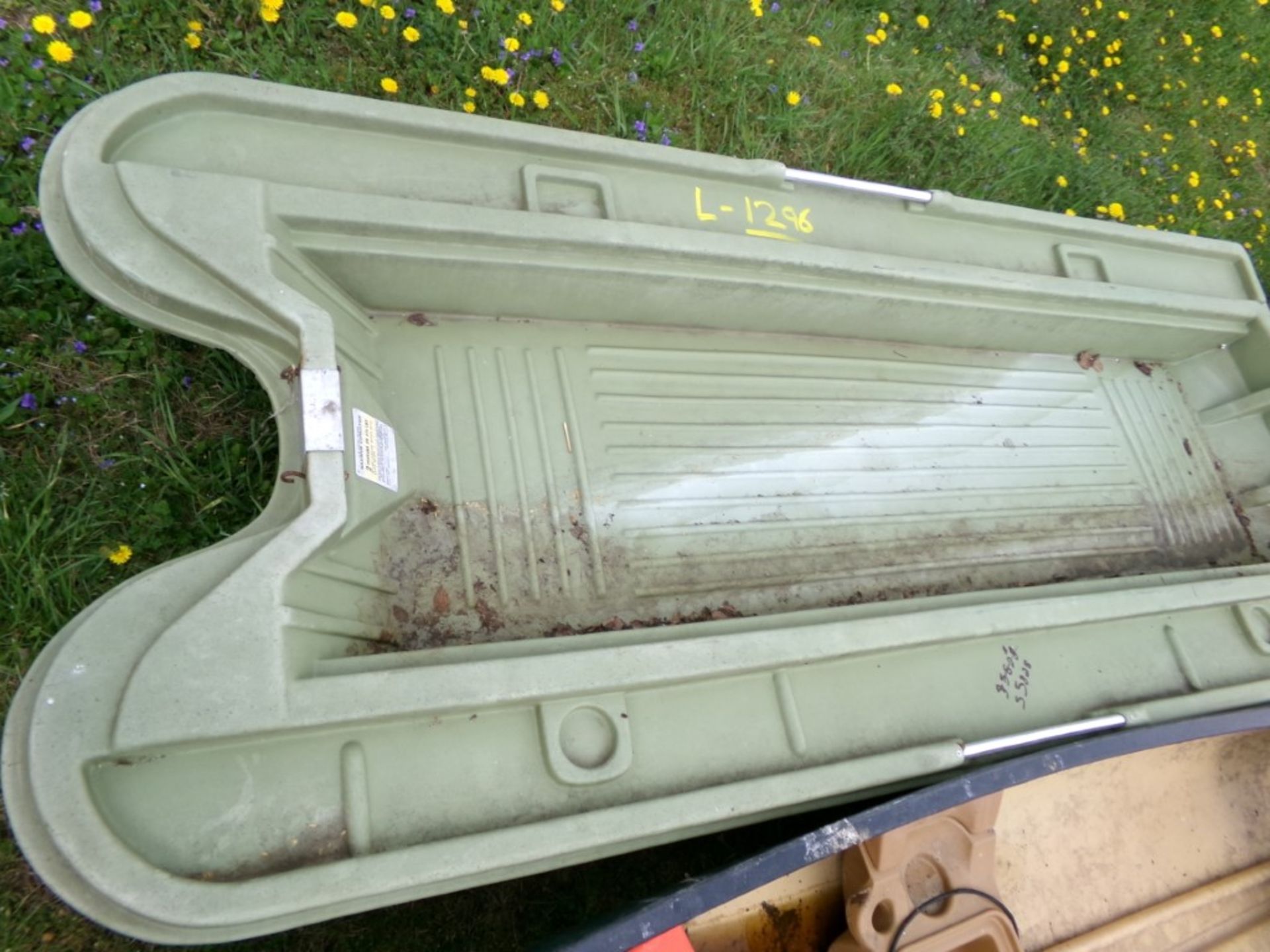 Green, Poly, Fishing Boat, Needs Patched In Front (5828)- NO PAPERWORK / BOS ONLY