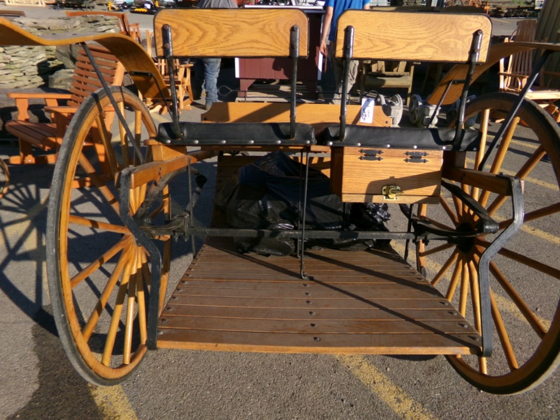 Meadow Brook Horse Drawn Cart with Harness, Very Nice Condition (5835) - Image 2 of 3