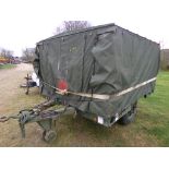 Military ''Kitchen Field Trailer'' with Soft Cover, 1492/1492, Equipped with Propane Kitchen