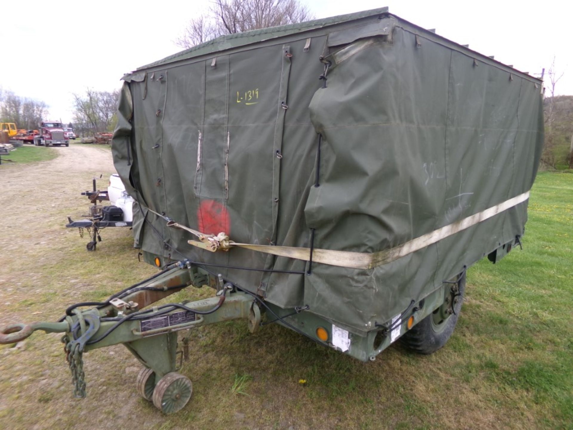 Military ''Kitchen Field Trailer'' with Soft Cover, 1492/1492, Equipped with Propane Kitchen