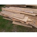 Group of Approx. 500 Board Ft. of Rough Cut Cherry Lumber (5548)