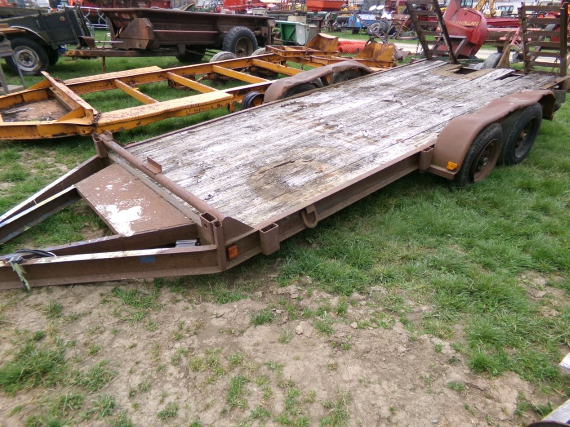 Brown 16' Tandem Axle Equipment Trailer - NO TITLE / BOS ONLY (5278) - Image 2 of 2