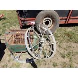 (2) Steel Rims & Tractor Grill