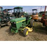 John Deere 850 2 WD Tractor with 72'' Belly Mower, 3970, MISSING 3 PT ARMS (5765)