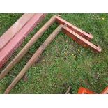 Pair Of Red Pallet Forks (5487)