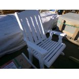 White Painted Amish Made Rocking Chair (4488)