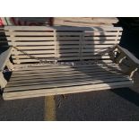Unfinished Amish Made 5' Center Console Porch Swing (4485)