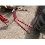 Pair of Red 42'' Pallet Forks (5729)
