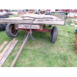 Flat Wagon Dump Wagon, Kelton Brand Running Gear, Dump Works (5216)