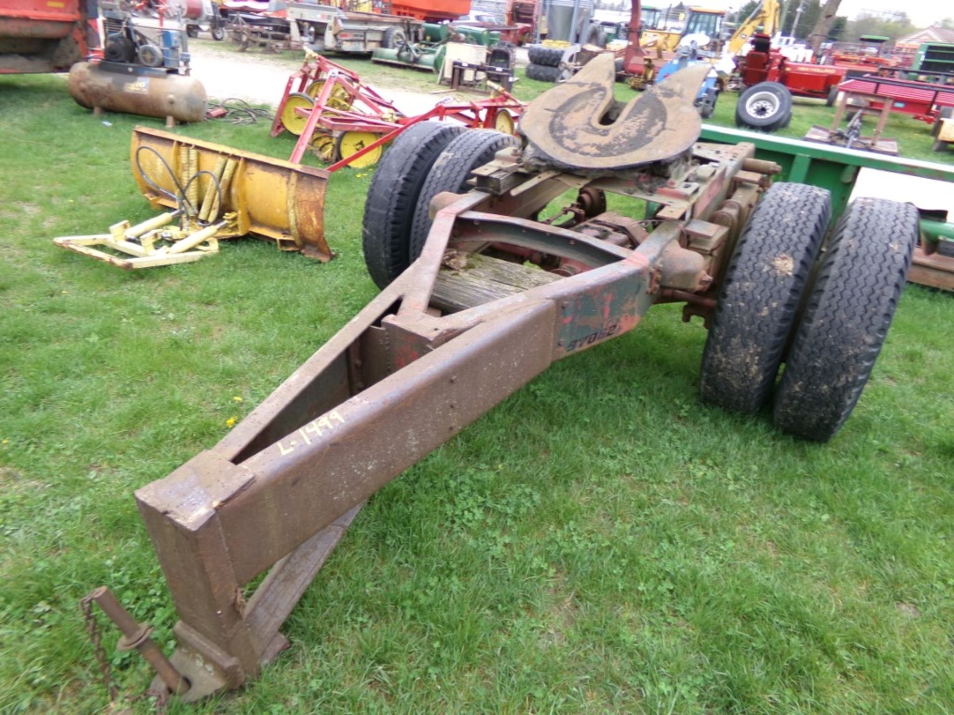 Home Made Trailer Dolly Made from Heavy Truck Chassis (5213)