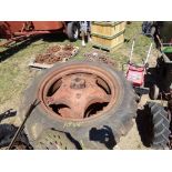 (3) Tractor Rims & Tires (6653)
