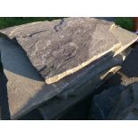 Pallet with (5) Pcs. 3'' Thick Natural Cleft Landscape Stone/Flaging Steppes (5372)