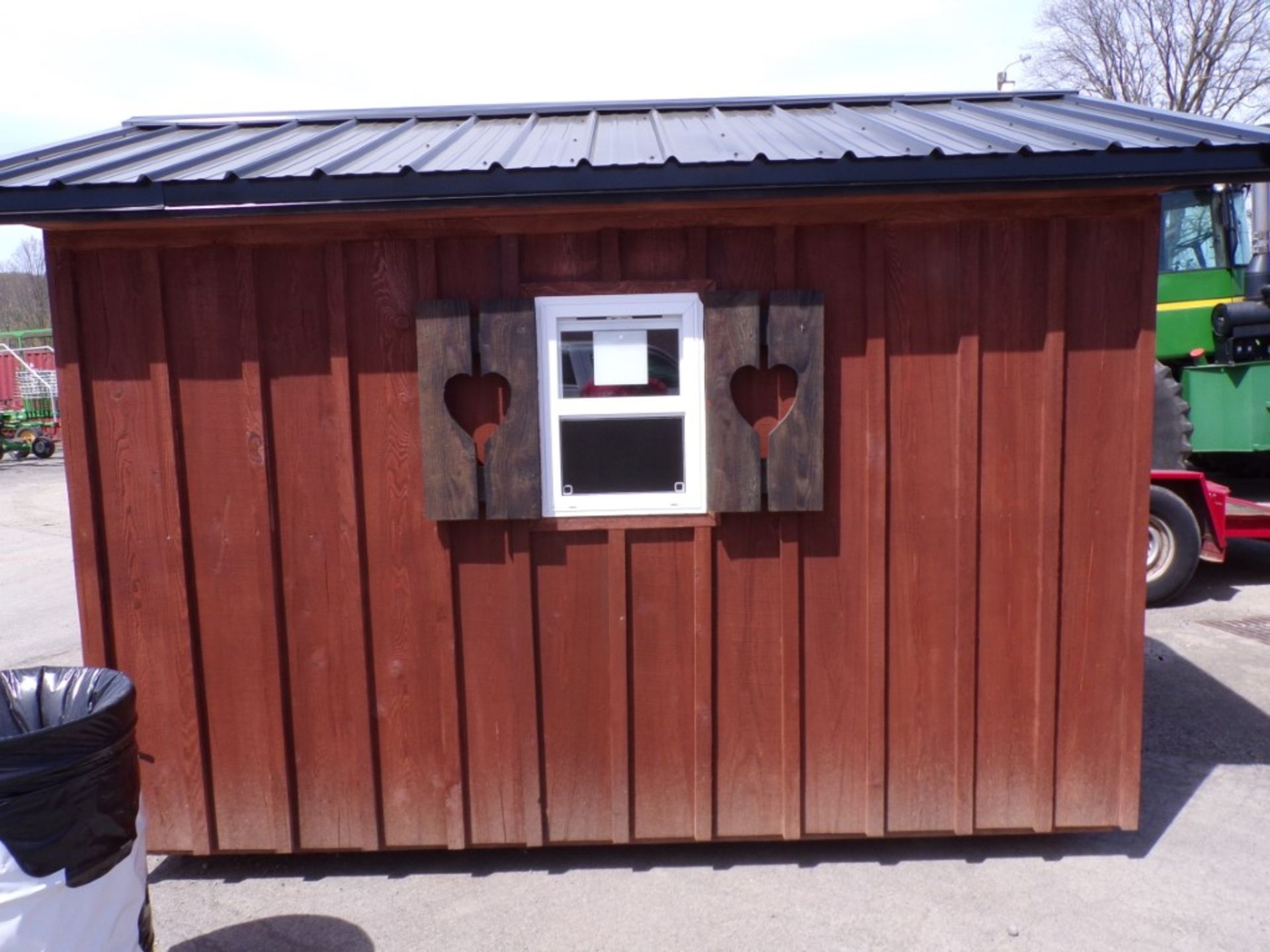 2 Toned Stained 8' x 10' Amish Built Shed (6122) - Image 2 of 3