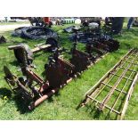 Red 6 Row Cultivator, NEEDS WORK (5362)
