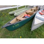 Green Poly 16' Canoe, Ser # ZEP59578E404 (5268) - NO PAPERWORK / BOS ONLY