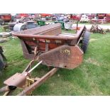 Single Axle Manure Wagon Converted to Self Unloading Wood Wagon (5269)