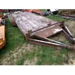 Brown 16' Tandem Axle Equipment Trailer - NO TITLE / BOS ONLY (5278)