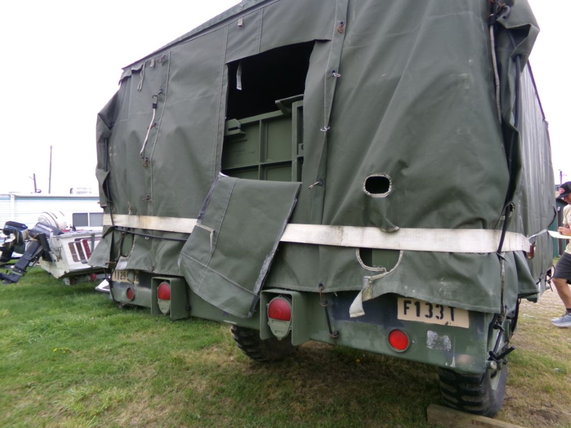 Military ''Kitchen Field Trailer'' with Soft Cover, 1492/1492, Equipped with Propane Kitchen - Image 3 of 3
