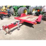 1988 DI/WI Red Small Equipment Trailer for Ditch Witch ?, 8,000 LB Axle, Vin #: