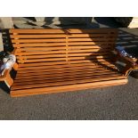 Cedar Amish Made Roll Back Style 5' Porch Swing (4557)