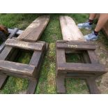 (2) Homemade Wooden Ramps (5295)