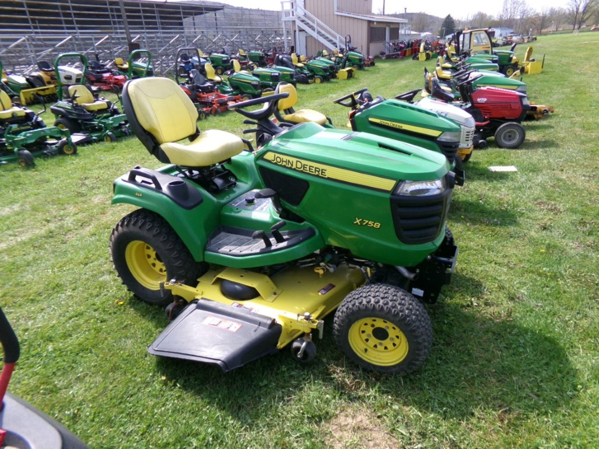 John Deere X758, 4x4, 60'' Deck s/n 00254x, Yanmar Motor, Dsl. 812 Hours (4529) - Image 2 of 2