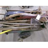 Lawn Cart with Large Group of Hand Tools (3064)