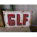 GLF Enameled Sign, 4' x 6' (2707)