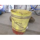 Bucket of Staples and (4) Trailer Tires (2939)