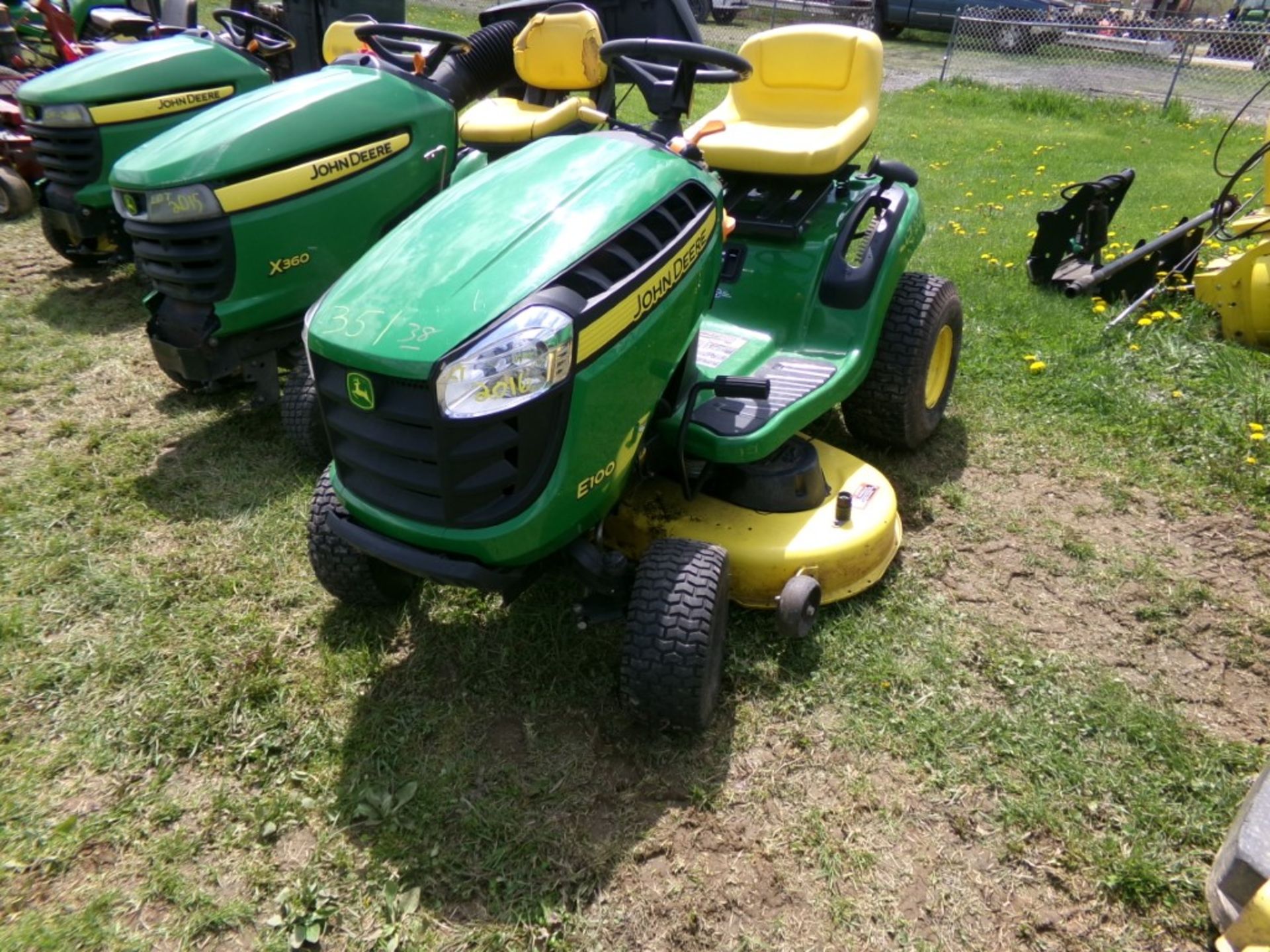 John Deere E100 Riding Mower w/42'' Deck, 19.5 Hp. Engine, 68 Hours, s/n 114429 (4715)