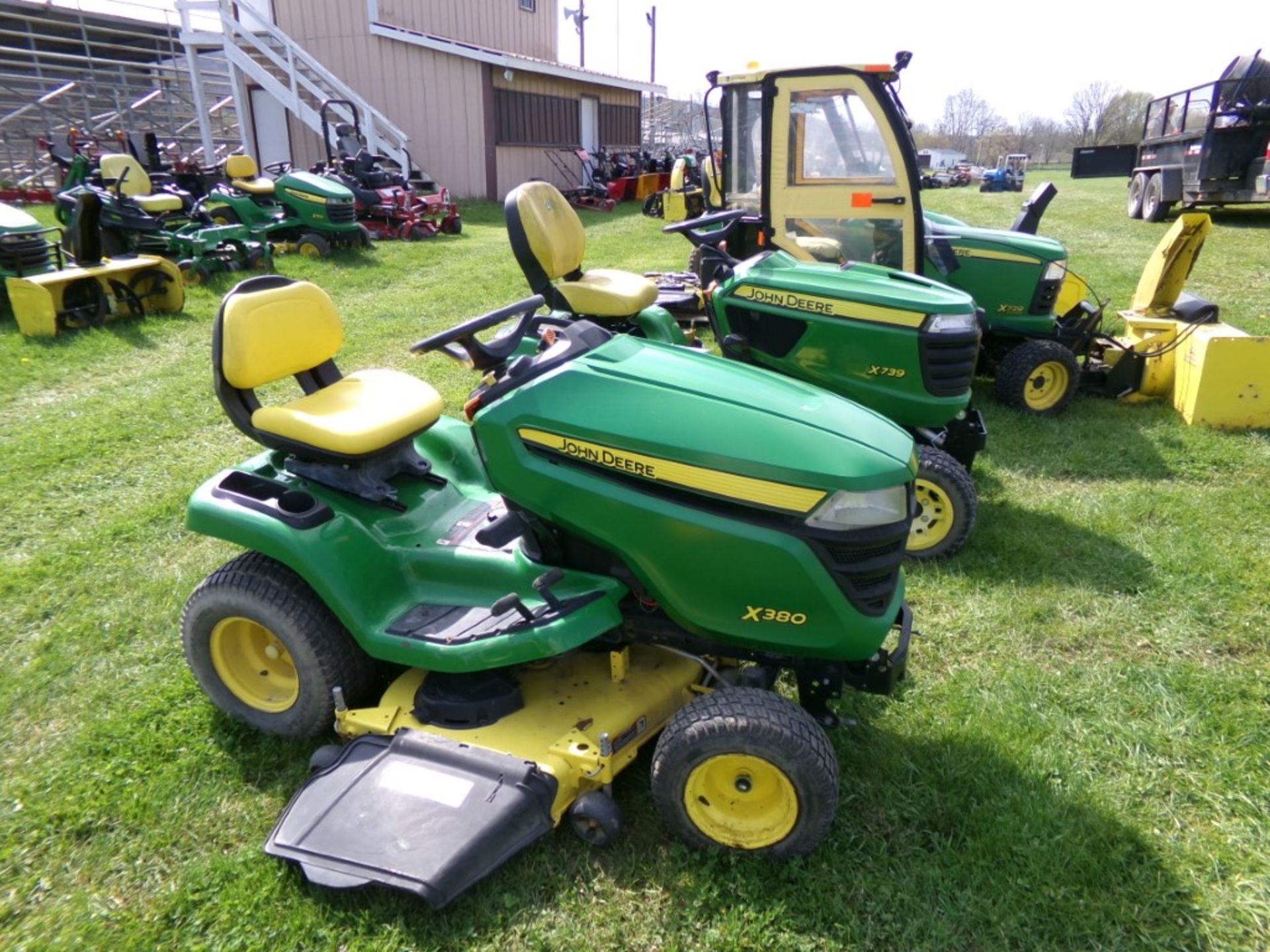 John Deere X380 Riding Mower with 48'' deck, 22 HP, Hydro, 344 Hrs., Ser. # 053754 (5053) - Image 2 of 2